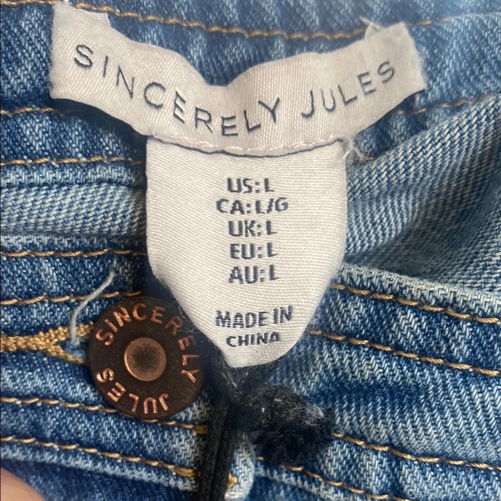 Denim Button Up Tube Top - Picture 4 of 4